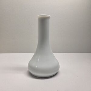 Milk Glass Bud Vase 6" Hoosier 4061 White Vintage Decor